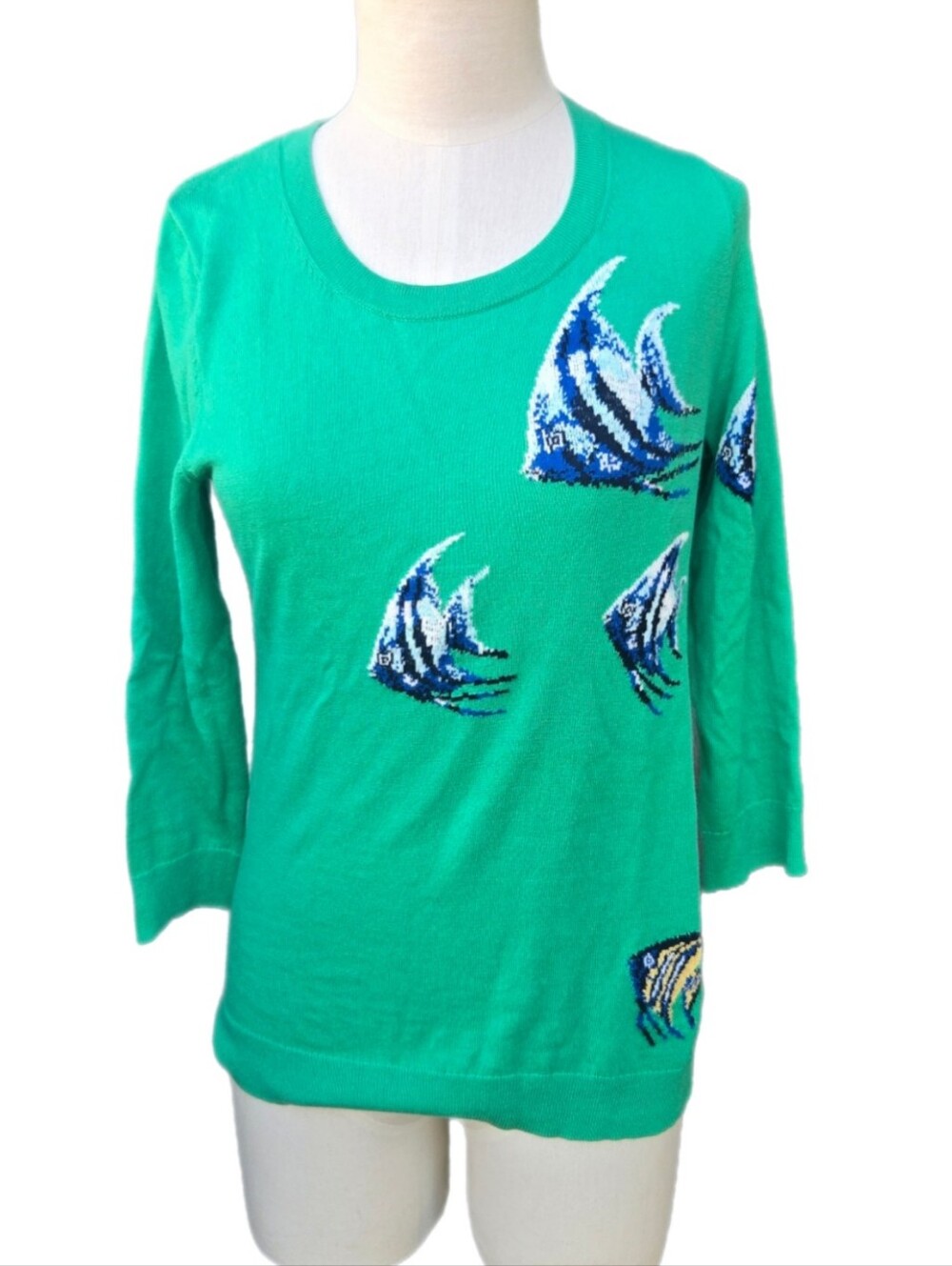Talbots Angelfish Crewneck Sweater - Picture 2 of 9